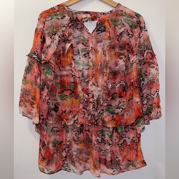 IRO RUFFLED OPEN BACK TOP - Picture 6 of 11